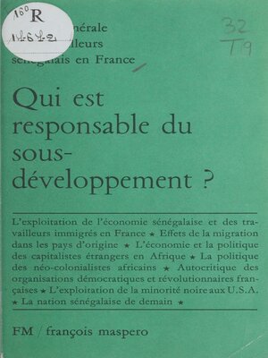 cover image of Qui est responsable du sous-développement ?